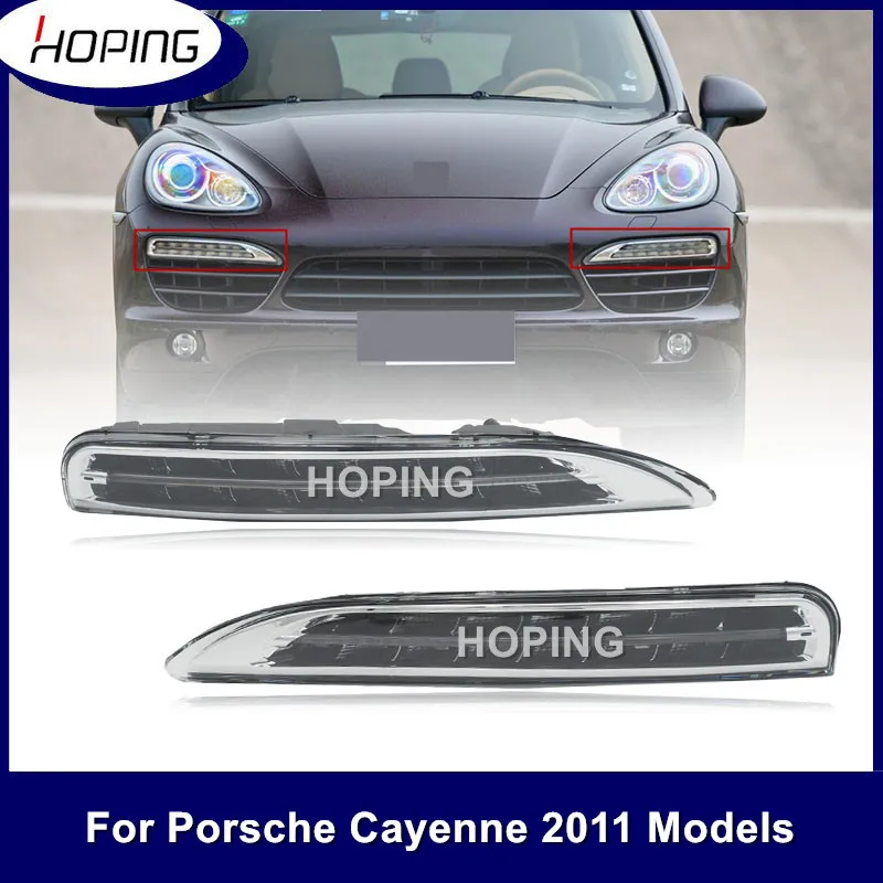 

Hoping Front Bumper Daytime Running Light DRL For Porsche Cayenne 2011 Front Day Light LED Driving FogLamp Fog Lights