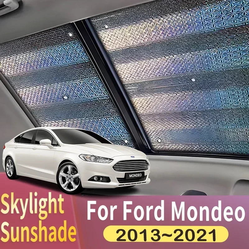 

Sunroof Sunshade Suitable For Ford Mondeo Fusion 2013~2021 2014 2015 Car Panoramic Roof 1X Heat Shield Window Sunshade Anti-UV