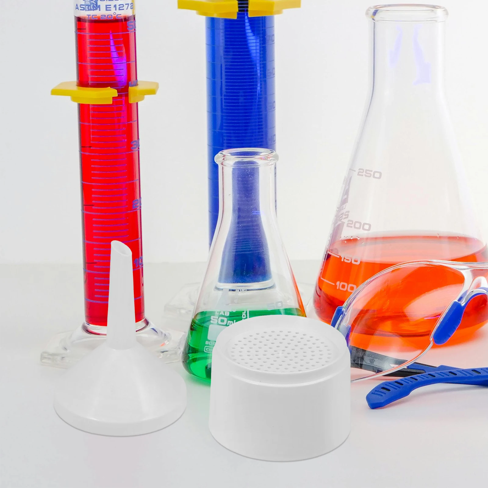 

Plastic Filter Paper Funnel for Flask Filtering Lab Bottle Liquid Transfer White Buchner Kitchen Filling Versatile