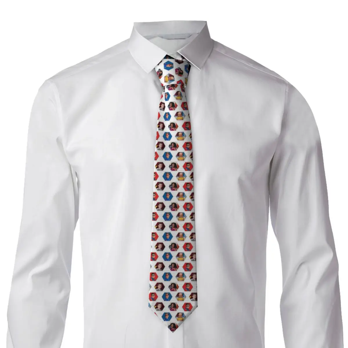 Henry Danger - Hexagon Necktie for Men Silk Polyester Slim Neck Ties Party Accessories Tie Classic Gravatas