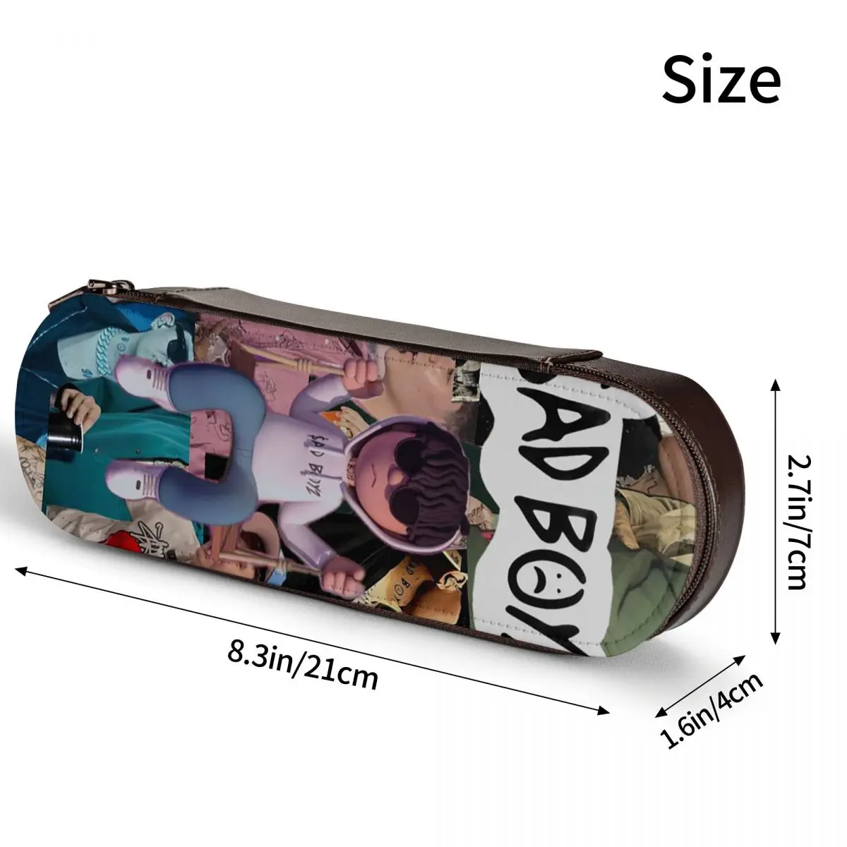 Junior H Merch Sad Boyz Leather Pencil Case Pencil Pouch Storage Stationery Supplies Pen Box Pencil Bag for Boys Girls School