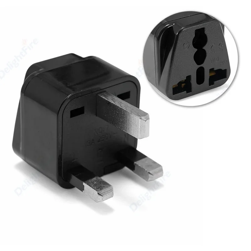 UK US Plug Adapter CA AU Korea KR China CN To UK British America US Travel Adapter  2Pin 3Pin Power Adaptor Electrial Socket