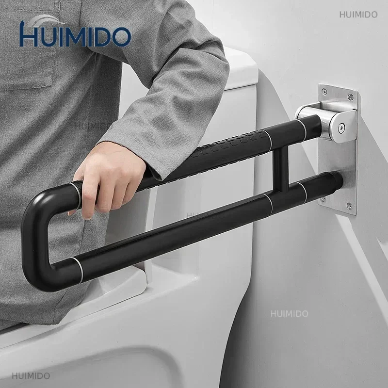 Toilet Grab Bars Foldable Stainless for Seniors Elderly Handicap Toilet Safety Frame Handle Support Rail Bath Shower Handrails
