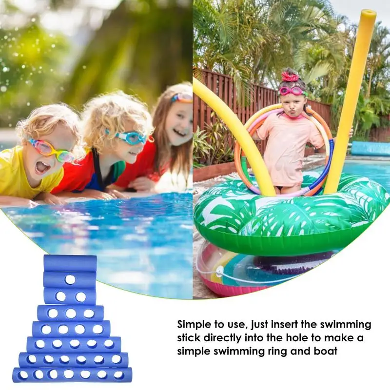 수영장 국수 커넥터, 수영장 플로트 의자 커넥터, 수영 훈련용 수영장 액세서리, 0-7 홀