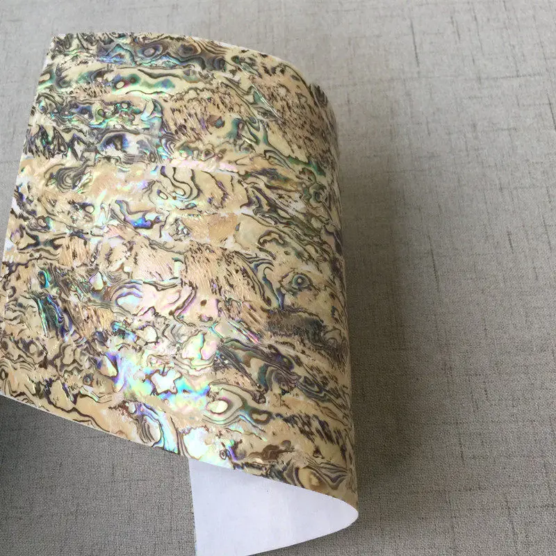 Flexible Abalone Scallop Paper Freshwater Oil Pattern White Shell Decorative Sheet Self Adhesive Backing Tape
