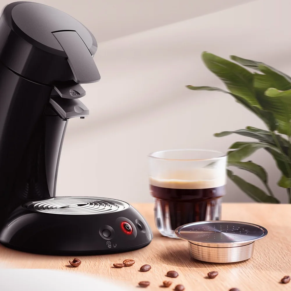 Stainless Steel Material Reusable Coffee Pods Detachable Structure Easy Clean Feature Refillable Coffee Capsule