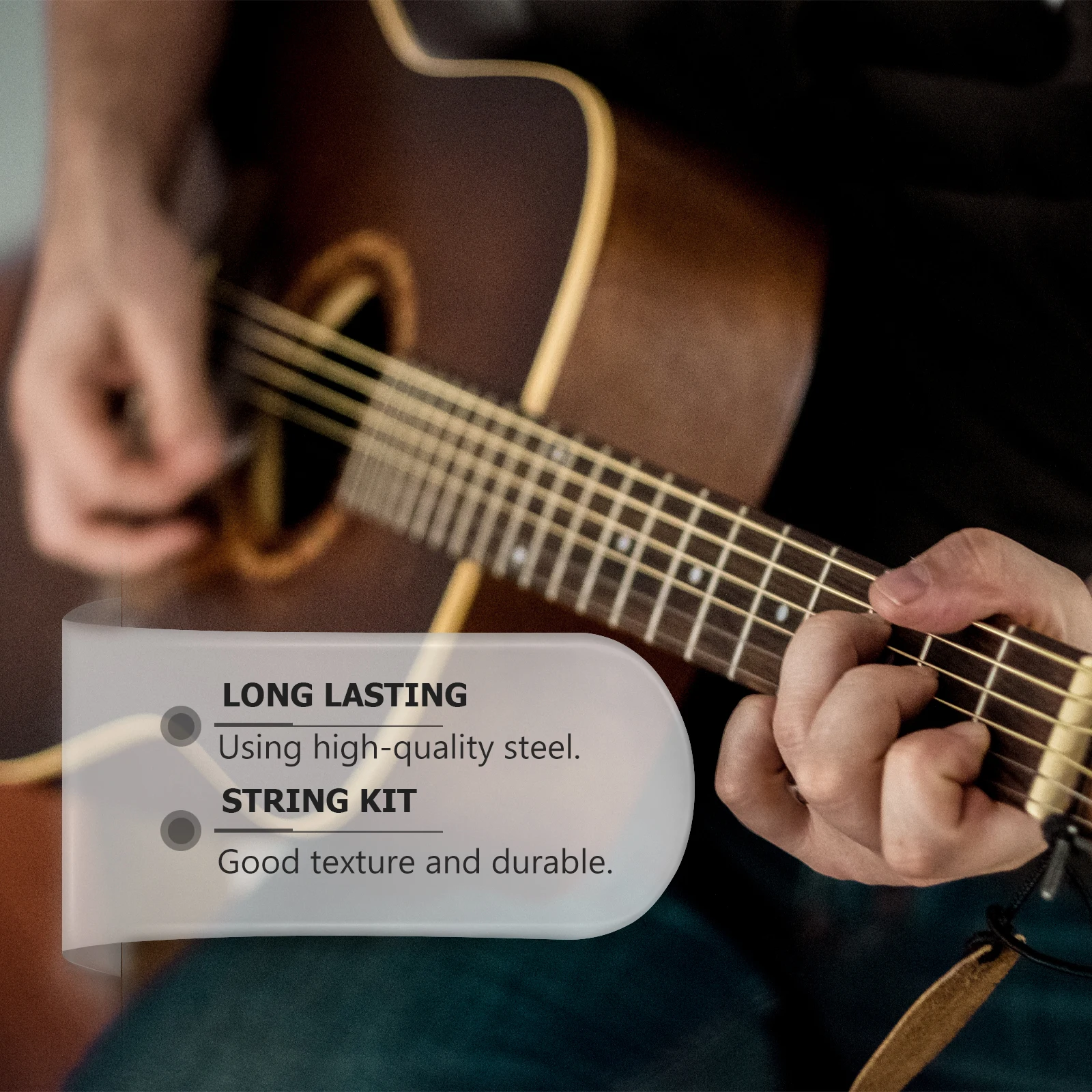 

6 Pcs Guitars String Set Musical Instrument Accessories Parts The Strings Colorful