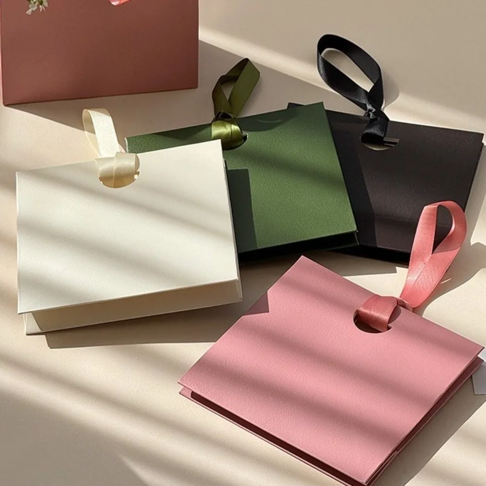 Reusable Lightweight Jewellery Packaging Bag Ribbon Handle Gift Wrapping Jewelry Handbag Sustainable Tote Bag
