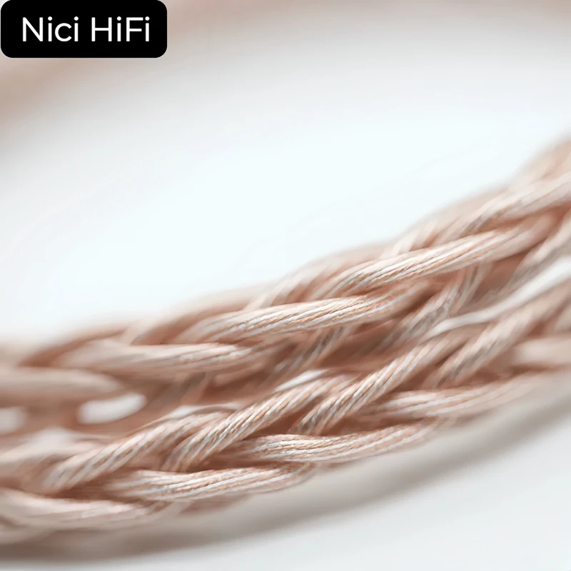 Nici HiFi First welfare cable In-Ear Headphone Extension Cable 3.5/4.4mm to 2Pin/HD650/HD800 for Delci Explorer DaVinci Himalaya