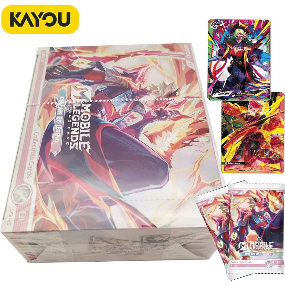 

Genuine Kayou MLBB Collection Cards English Language Game Peripheral Personalized Portable Practical Creative Card Kids Gifts