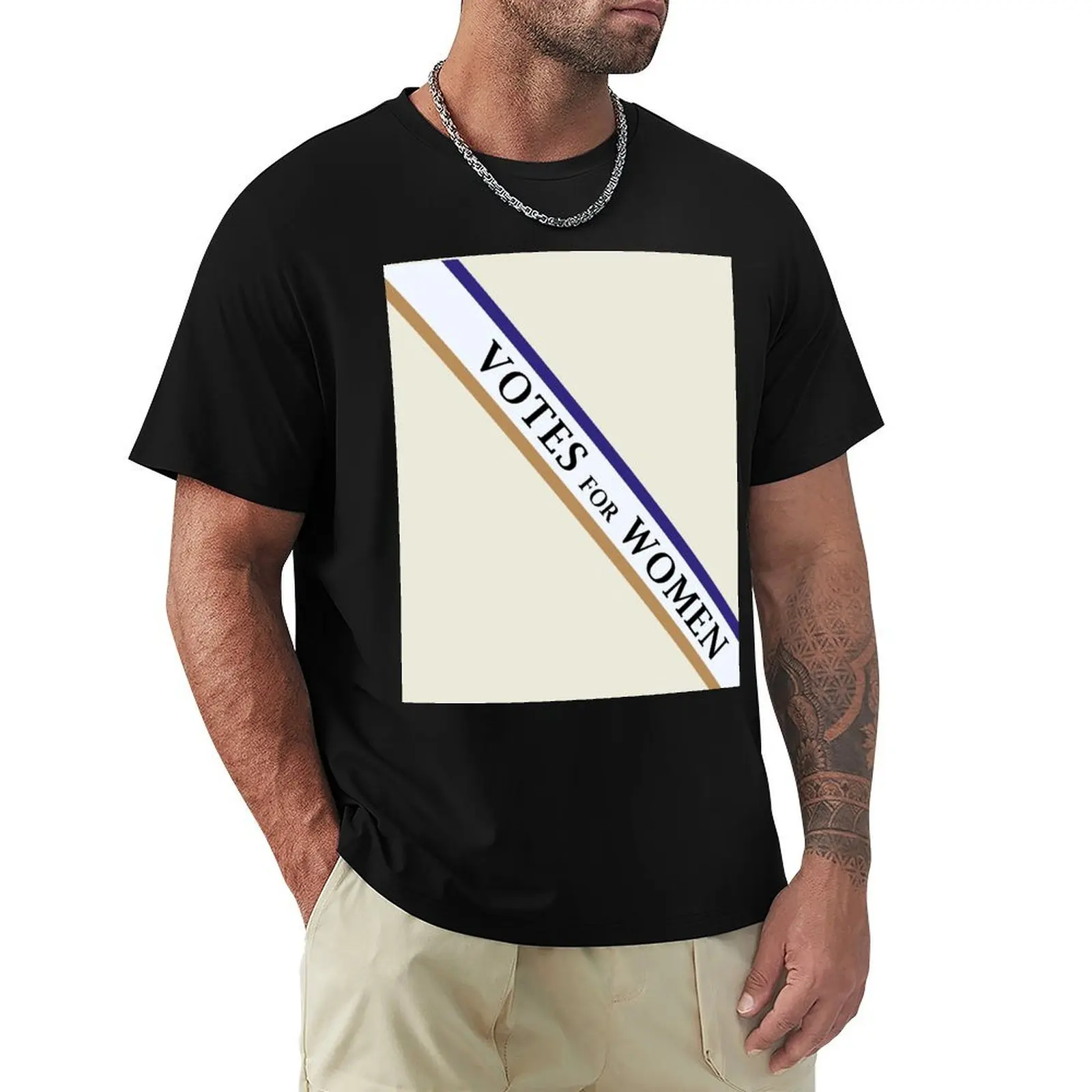 

Votes For Women - Purple/Gold T-Shirt vintage clothes croswit shirt man anime stuff designer shirts men t shirts high quality