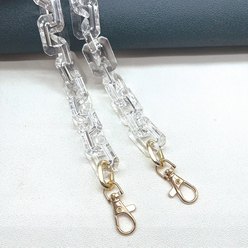 New Fashion Woman Bag Accessory Detachable Replacement Chains Candy Acrylic Luxury Strap Women Eleagnt Shoulder Handle Chain