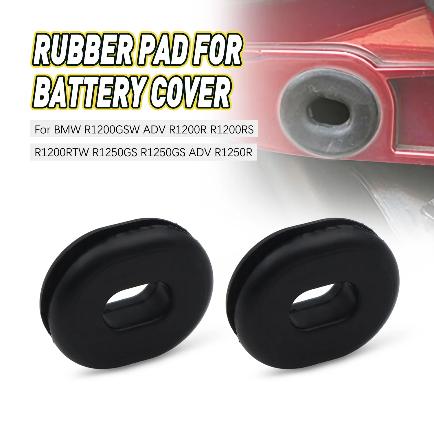 Motorcycle Battery Cap Buffer Grommet For BMW  R1200GSW ADV R1200R R1200RS R1200RTW R1250GS R1250R K50 K52 K53 K54 61138532186
