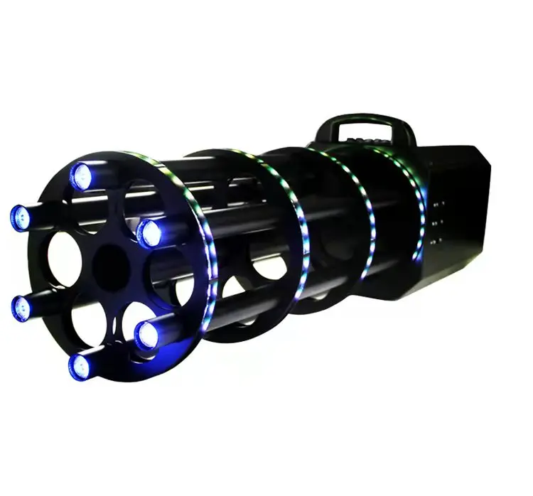 

Gatling Fire Gun LED Salute Stage Colored Paper Portable Machine for Events, Club and Entertainment