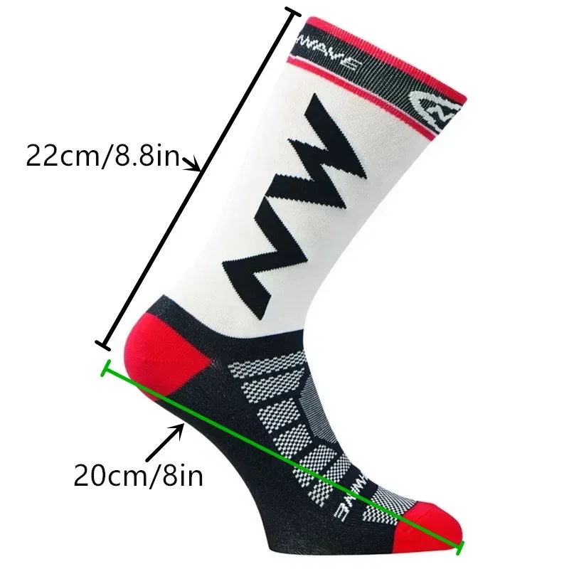 5 pairs of NW high-quality breathable sports socks, suitable for running, mountain cycling, and outdoor