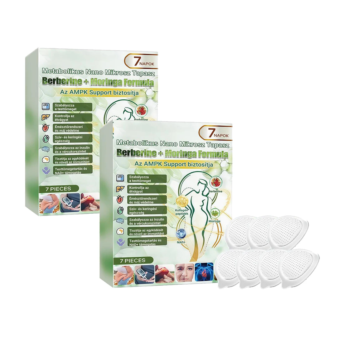 1/2/3 Dozen Moringa Nano Microneedle Patch Milde Natuurlijke Patches Hydraterende Verstevigende Huid voor Vrouwen & Mannen Nano Microdarts Patch