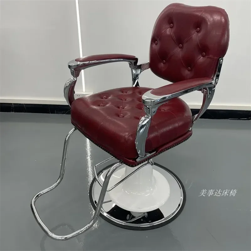 

Beauty Hairdressing Retro Hair Cutting Salon Barber Chair Swivel Barber Chair Gamer Barbershop Living Room Barbering Accessories