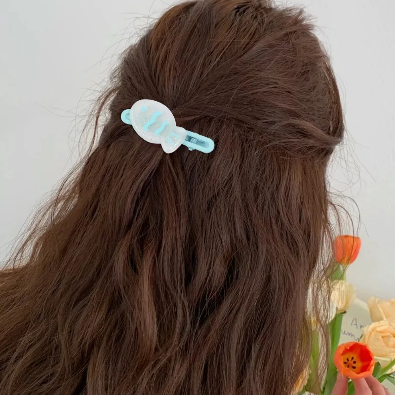 2/6Pcs Blue Small Fish Hair Clips for Women Cute Marine Animal Duckbill Bangs Side Hairpins Girls Kawaii Fashion Hair Accessory