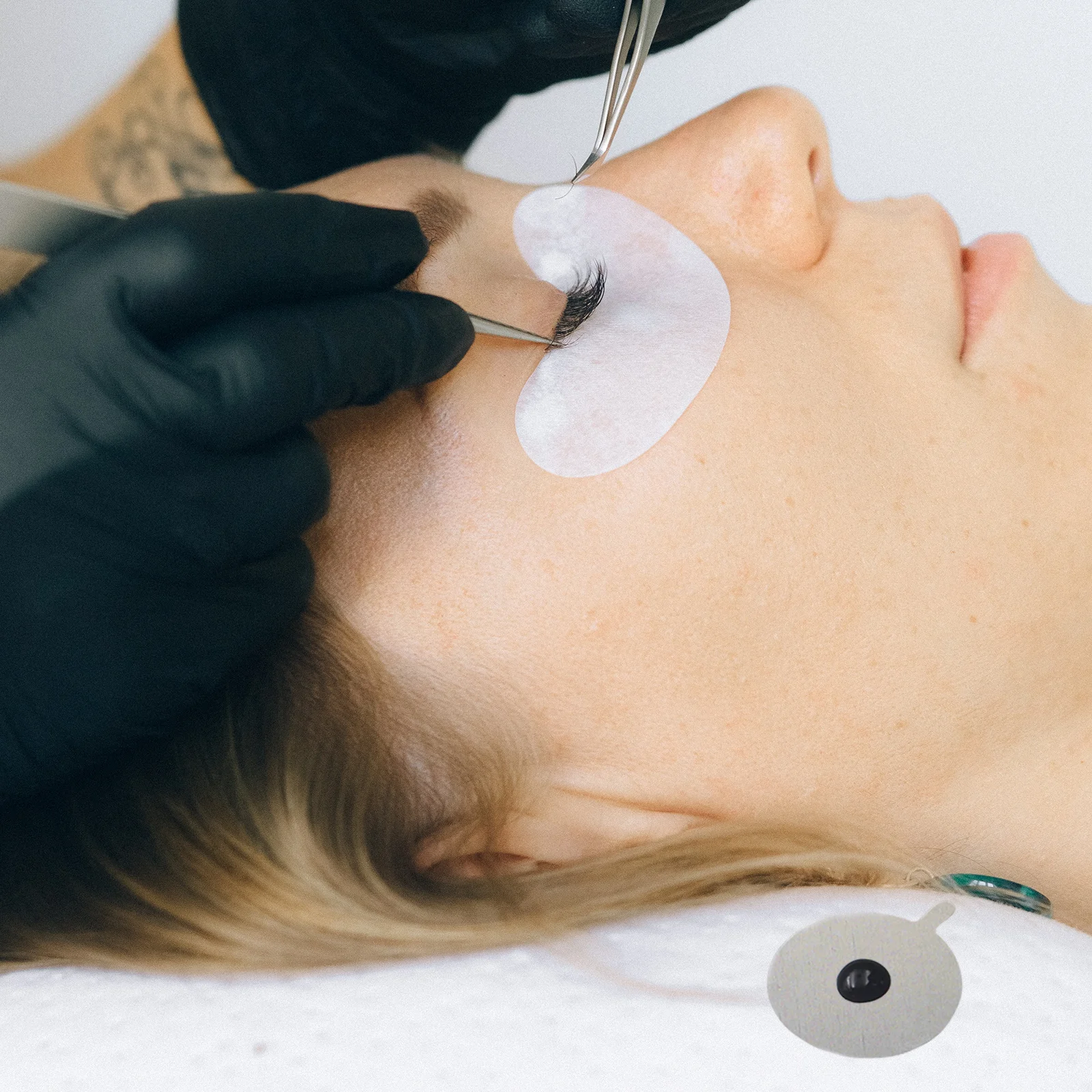 900 pçs enxertia almofadas de cílios extensão lash cola palete compacto durável ferramenta beleza uso do salão enxertia almofada de cílios