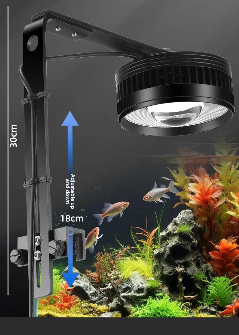 Stream Special Lighting Goldfish Lamp Enhancing Ornamental Algae Blooming Aquatic Plants LED Downlight Cylinder Full Spectrum