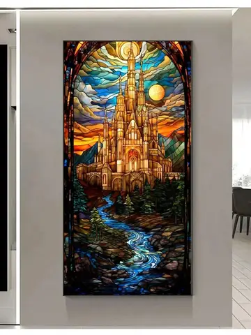 5D Diy 다이아몬드 페인팅 대형 달 성 모자이크 아트 그림 자수 크로스 스티치 추상 풍경 현대 벽 장식