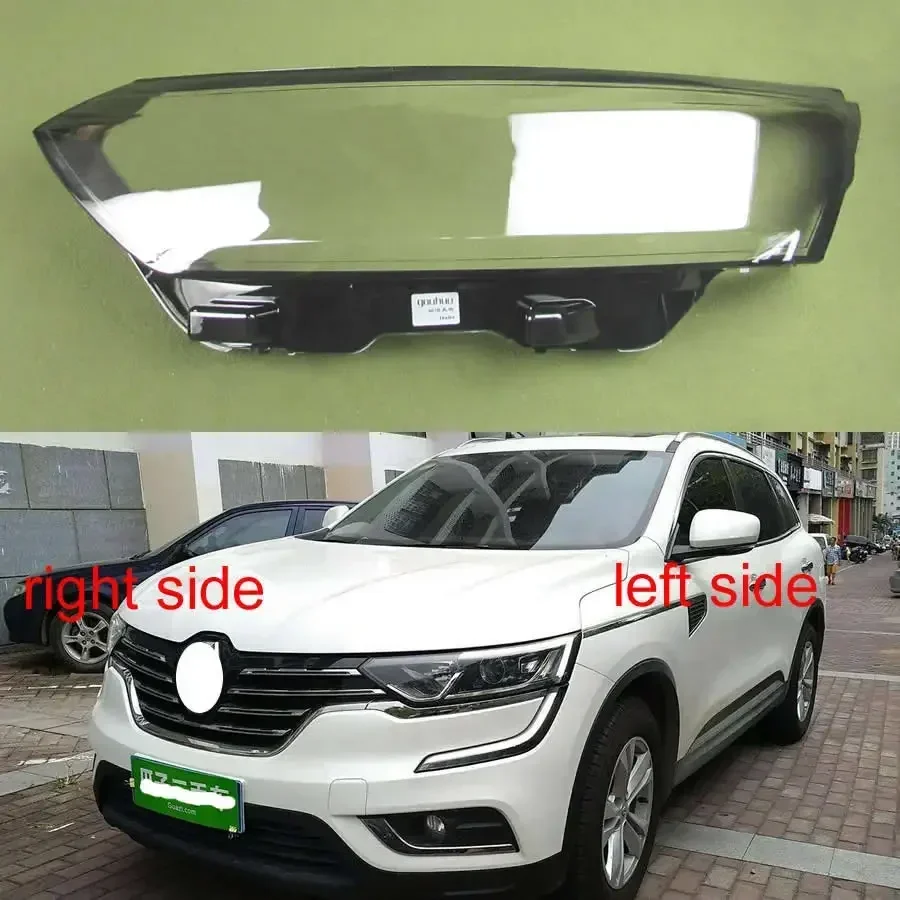 For Renault Koleos 2017 2018 2019 Car Accessories Front Headlamp Cover Lampshade Head Lamp Headlight Shell Lens Plexiglass