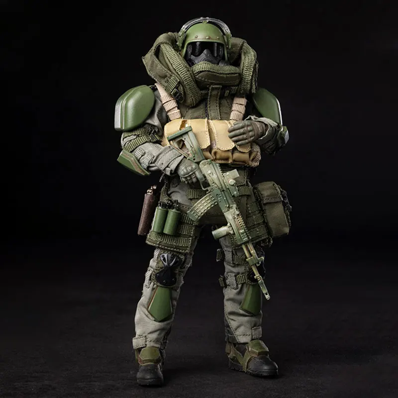 

In Stock 1/12 HASUKI 68044 God Cat Jumping SA-02 Second Bullet Black Action Shield Soldier Action Figure Model Toys
