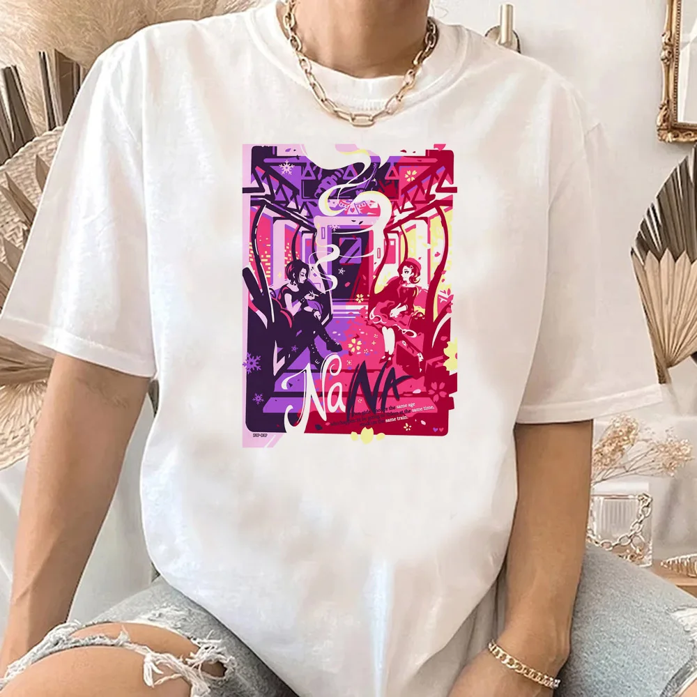 Nana t-shirt women 2000s 80s Pop Culture Trendy aesthetic tshirt Punk 2000s streetwear Breathable women anime view 5