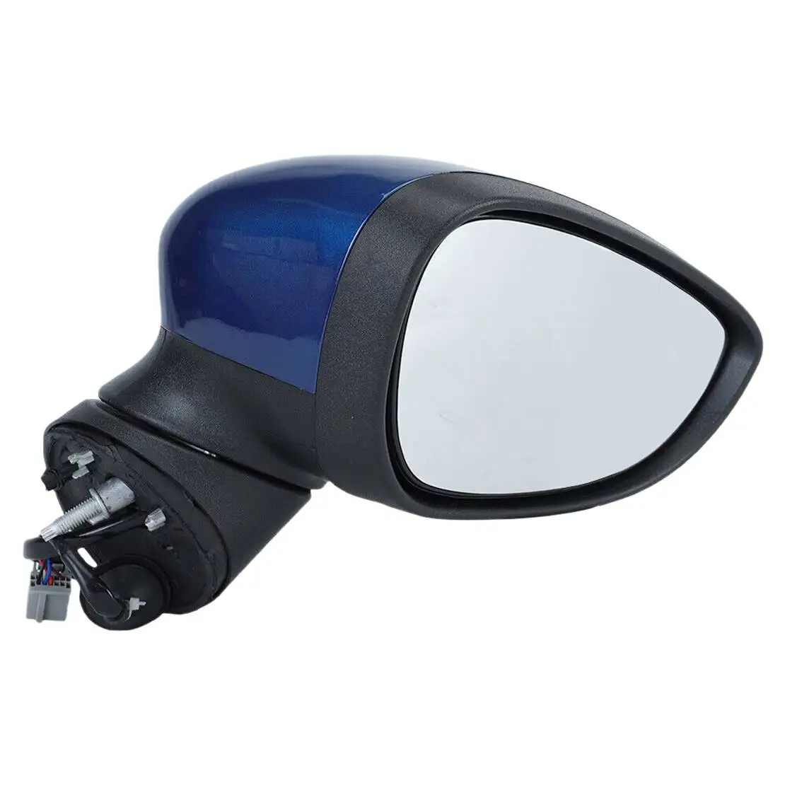 Blue Right Side Electric Wing Rearview Mirror Assembly Fit for Ford Fiesta MK7 2013 2014 2015 2016 2017