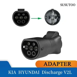 V2L Discharger Schuko Plug V2L Vehicle to Load Type 2 Support for Hyundai KIA Discharge For Type2 Car Discharge EV Cable Adapter