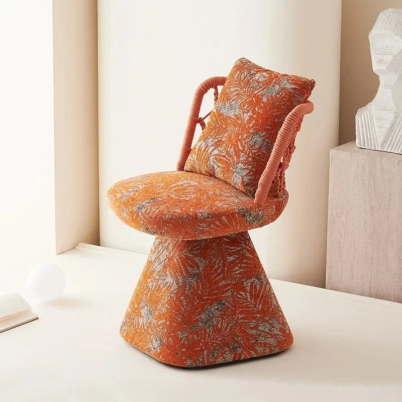 *w for Artistic Printed Accent Chair, Sculptural Armchair, Bohemian Style Lounge Chair for Living Room/Bedroom*