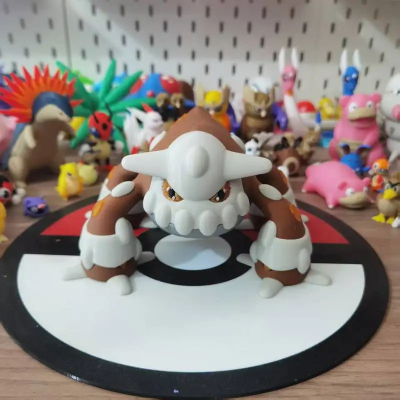 

New Pokemon 1:20 Anime Heatran Figures Proportion World Diy 3D Printing Cute Cartoon Character Desktop Model Children Toy Gift