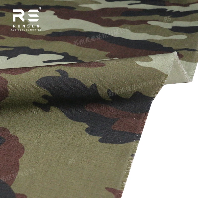 hot sale 50% Nylon 50% Cotton Ripstop fabric IRISH DPM Camouflage NYCO5050 tactical fabric use for uniform in stock