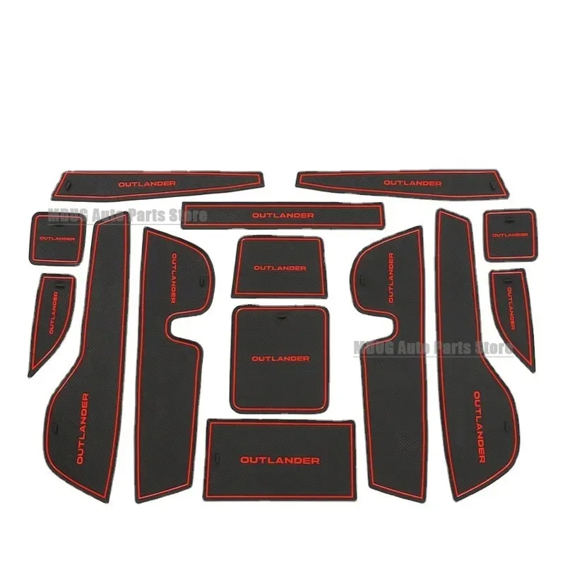 MDUG Anti-Slip Gate Slot Mat For Mitsubishi Outlander 2022 2023 Non-Slip Door Groove Pad Cup Holder Interior Accessories view 4