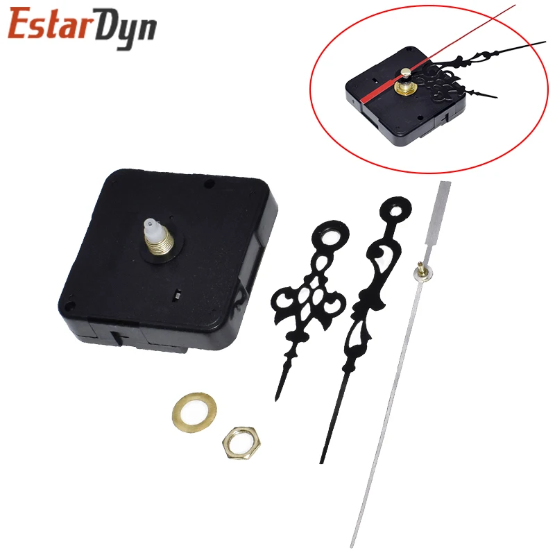 HQ3268 Professional And Practical Quartz Wall Clock Movement Mechanism DIY Repair Tool Parts Kit with Red Hands image 4