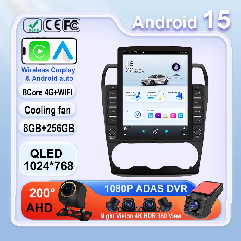 Radio de coche para Subaru Forester XV WRX 2015-2017 navegación GPS Android Auto pantalla estéreo No 2din DVD 5G Wifi DSP Carplay 9,7"
