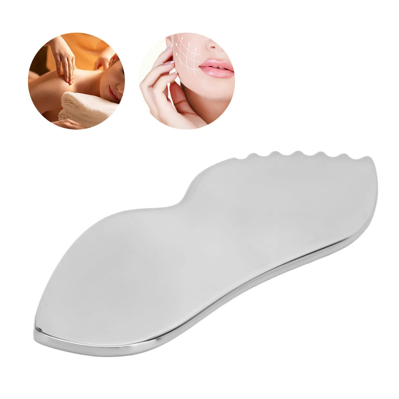 Gua Sha Tool Gua Sha Massagebord Gladdere oppervlakken Ergonomisch ontwerp Comfortabele grip Licht draagbaar voor lichaamsverzorging