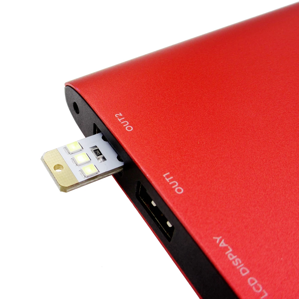 10PCS Mini Night USB LED Keychain Portable Power White Board Pocket Card Lamp Bulb LED new