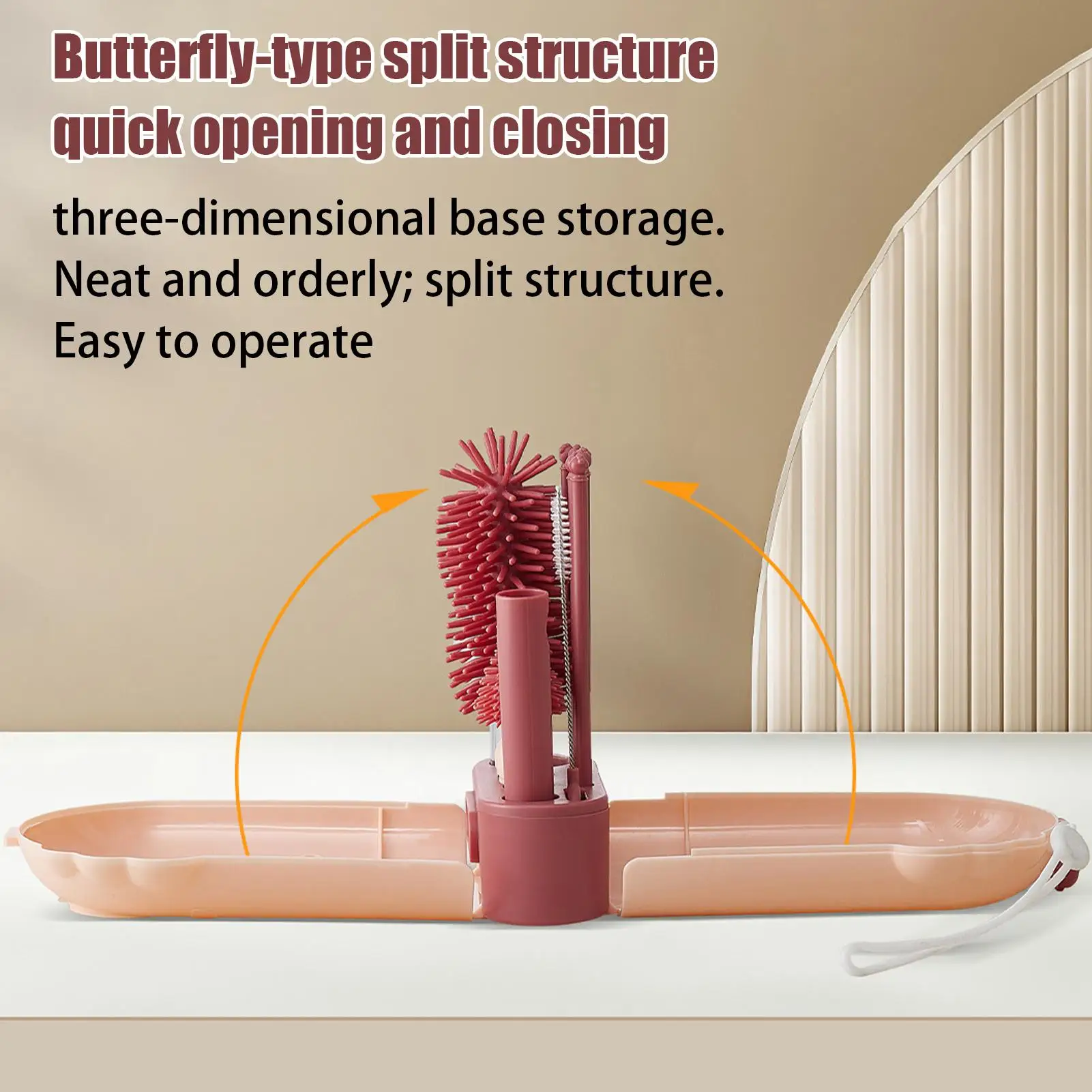 子供用ボトル洗浄キット-完全なポータブル洗浄キット-収納ボックス-子供用ボトル洗浄セット-大人、恋人、家族、友人向け