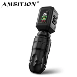 Ambition Lutin Design Straight Rod Rotaty Tattoo Machine Pen Brushless Motor Stroke4.0+3.5mm Match Korall Wireless Battery Kit