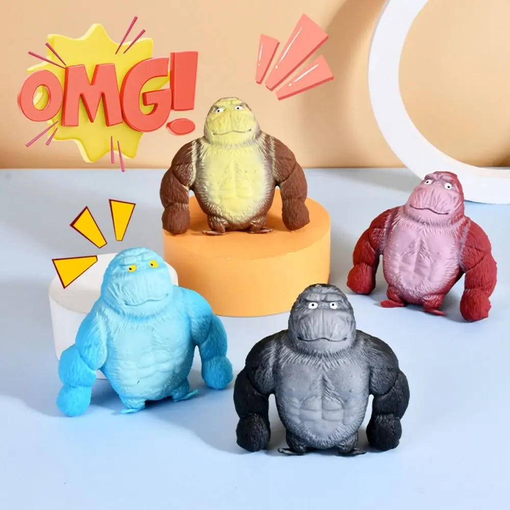 

Orangutan Stretch Squeezing Monkey Toys Creative Soft Rubber Slow Rebound Squeeze Vent Gorilla Doll Creative Elastic Adults