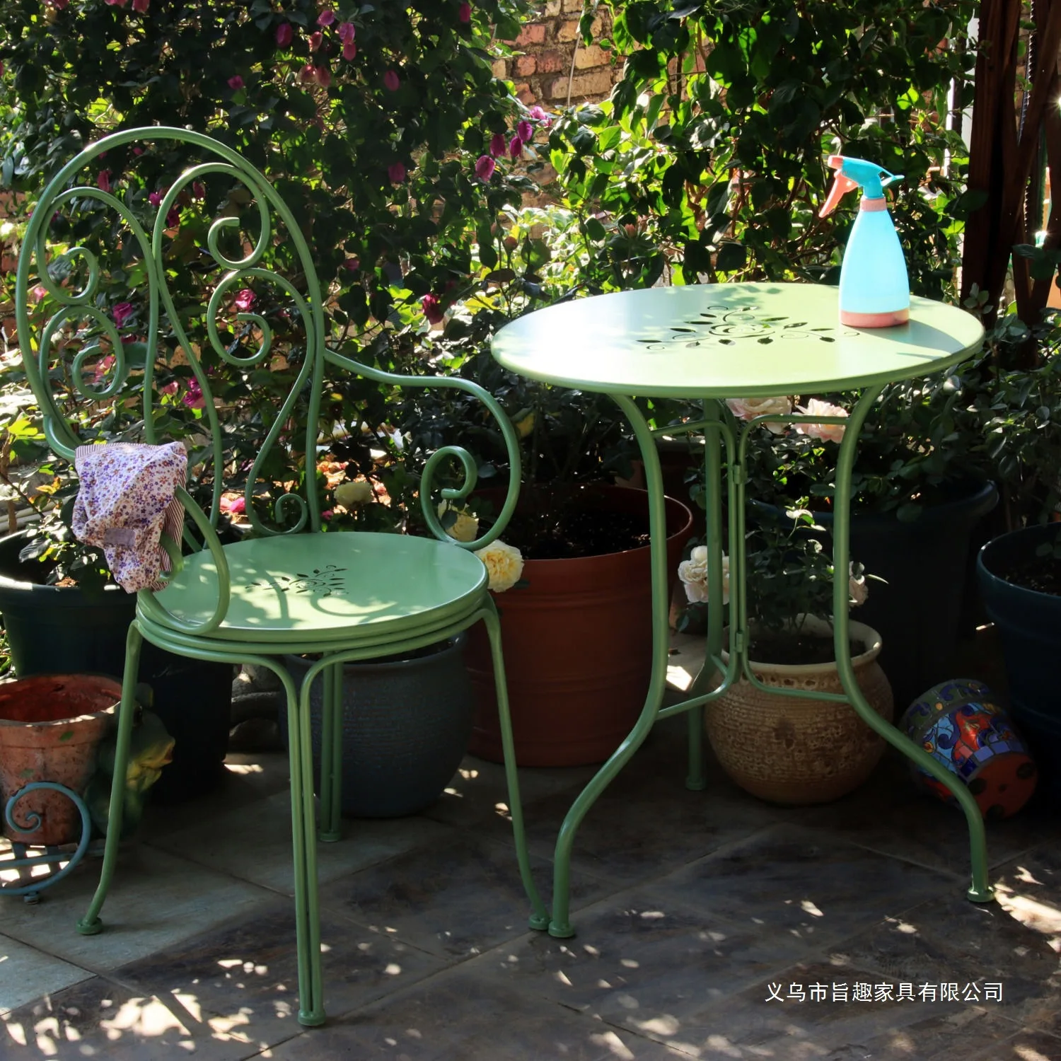 DSA wrought iron balcony tables and chairs outdoor garden pastoral terrace courtyard leisure small fresh chairs literary table