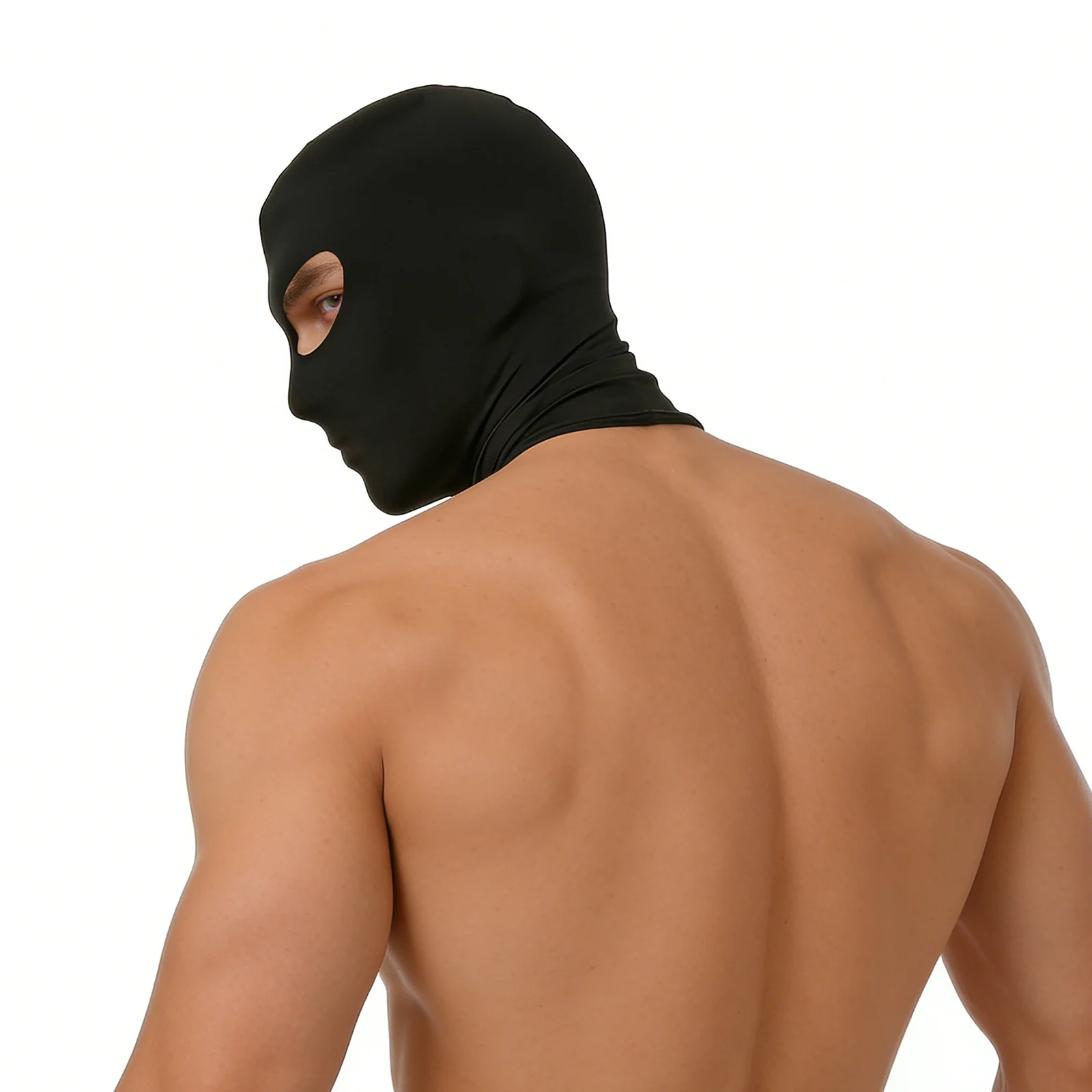 Balaclava-Mütze mit 2 Löchern, Vollgesichtsmaske für Männer, Motorrad- und Fahrrad-Kopf- und Nackenschutz, CS-Hut, Eisseide, UV-Schutz, Winddicht – Detail 10