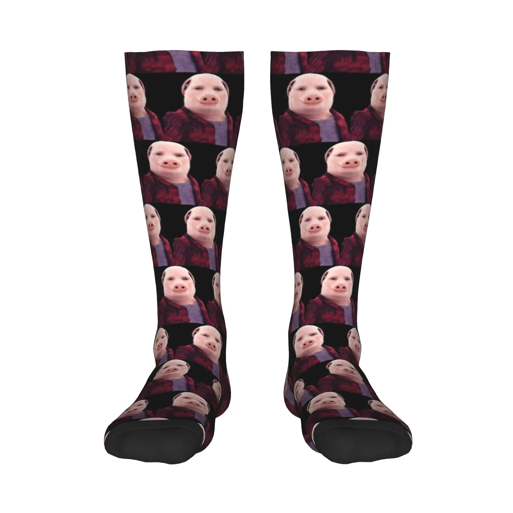 All Seasons Crew Stockings John Pork Is Calling Socks Harajuku Casual Hip Hop Long Socks Accessories for Men Women Gifts