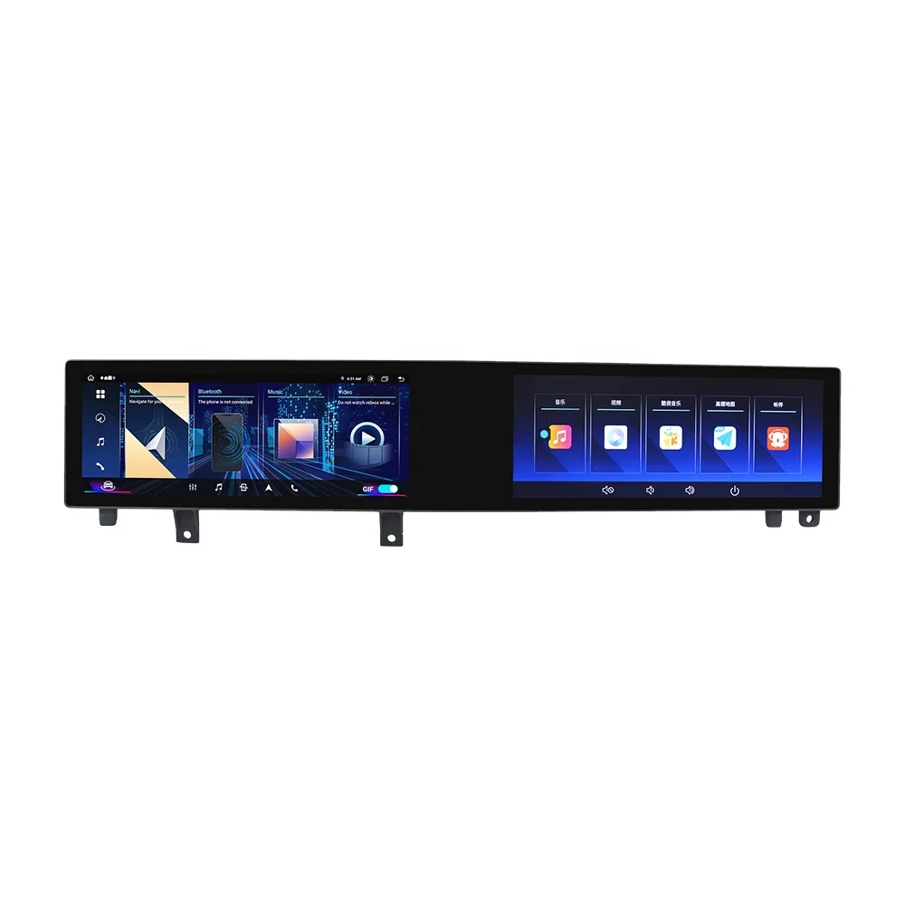 

Mekede MNB 21-дюймовый двойной IPS-экран Android Автомобильный радиоприемник 4G WIFI GPS для X5 F15 X6 F16 NBT 4G LTE 8CORE 1920*720