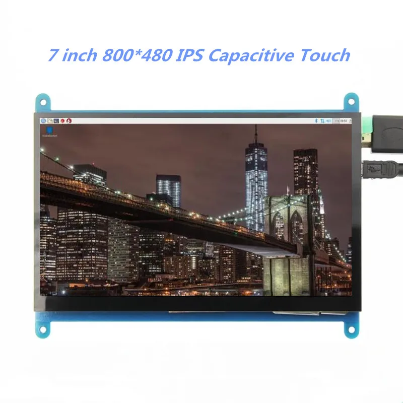 7 inch 800*480 IPS Capacitive Touch Panel TFT LCD Module Screen Display for Raspberry Pi 3 B+