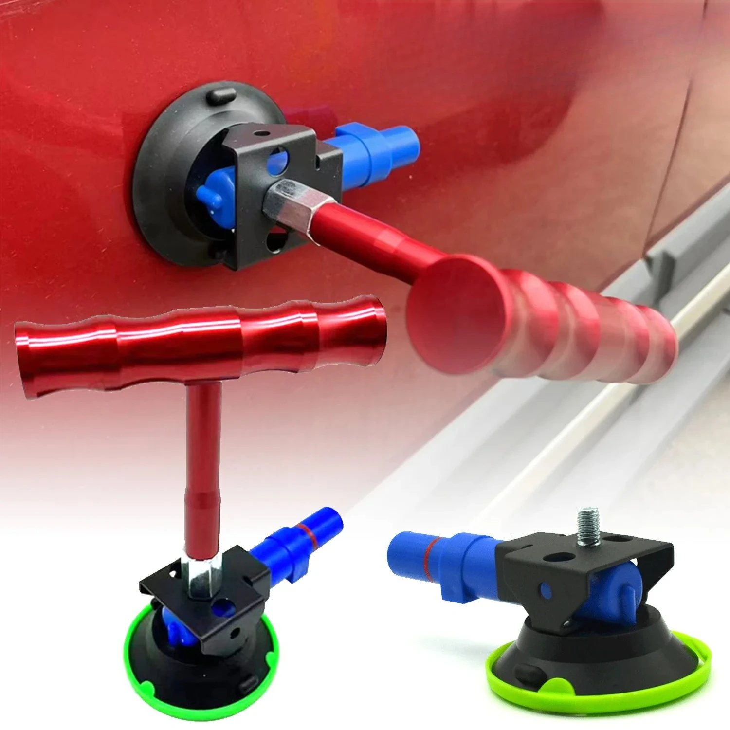 Upgraded strong suction cup tooth extractor, strong vacuum pump car tooth extractor, paint free T-shaped handle body hail