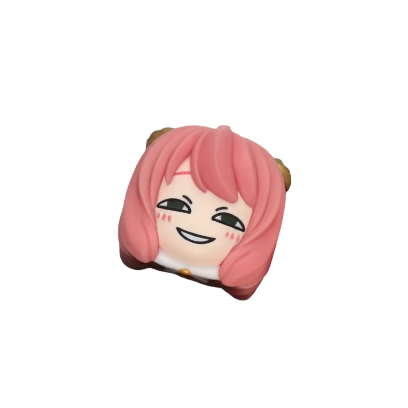 جاسوس اللعب منزل موضوع كيكابس لوحة المفاتيح الميكانيكية الراتنج 1 قطعة ألعاب الكمبيوتر لوحة المفاتيح ملحقات جمع هدية أنيمي كيكابس