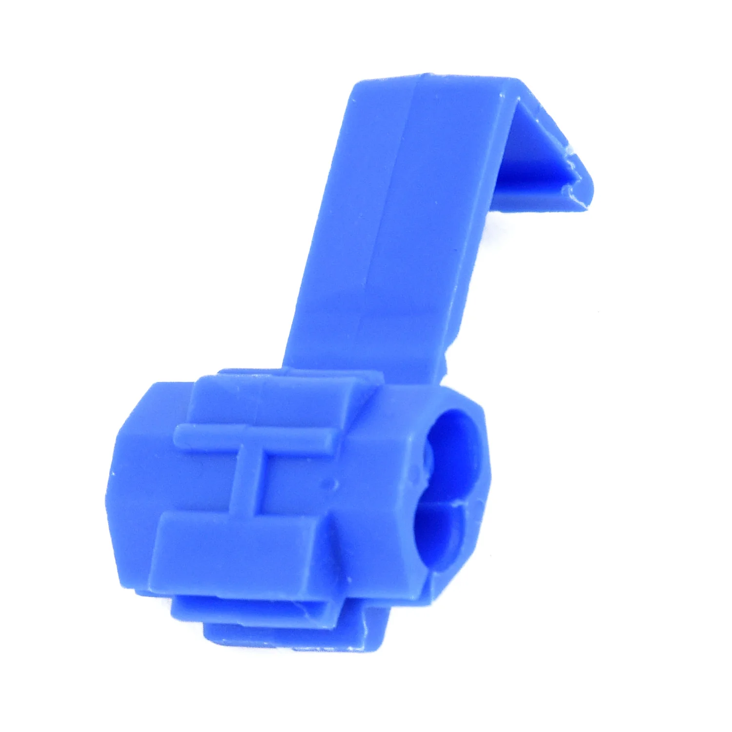 50pcs Quick Splice Terminals Blue Electrical Lock Wire Connectors Quick Splice Terminals Crimp Vehicle Electronics