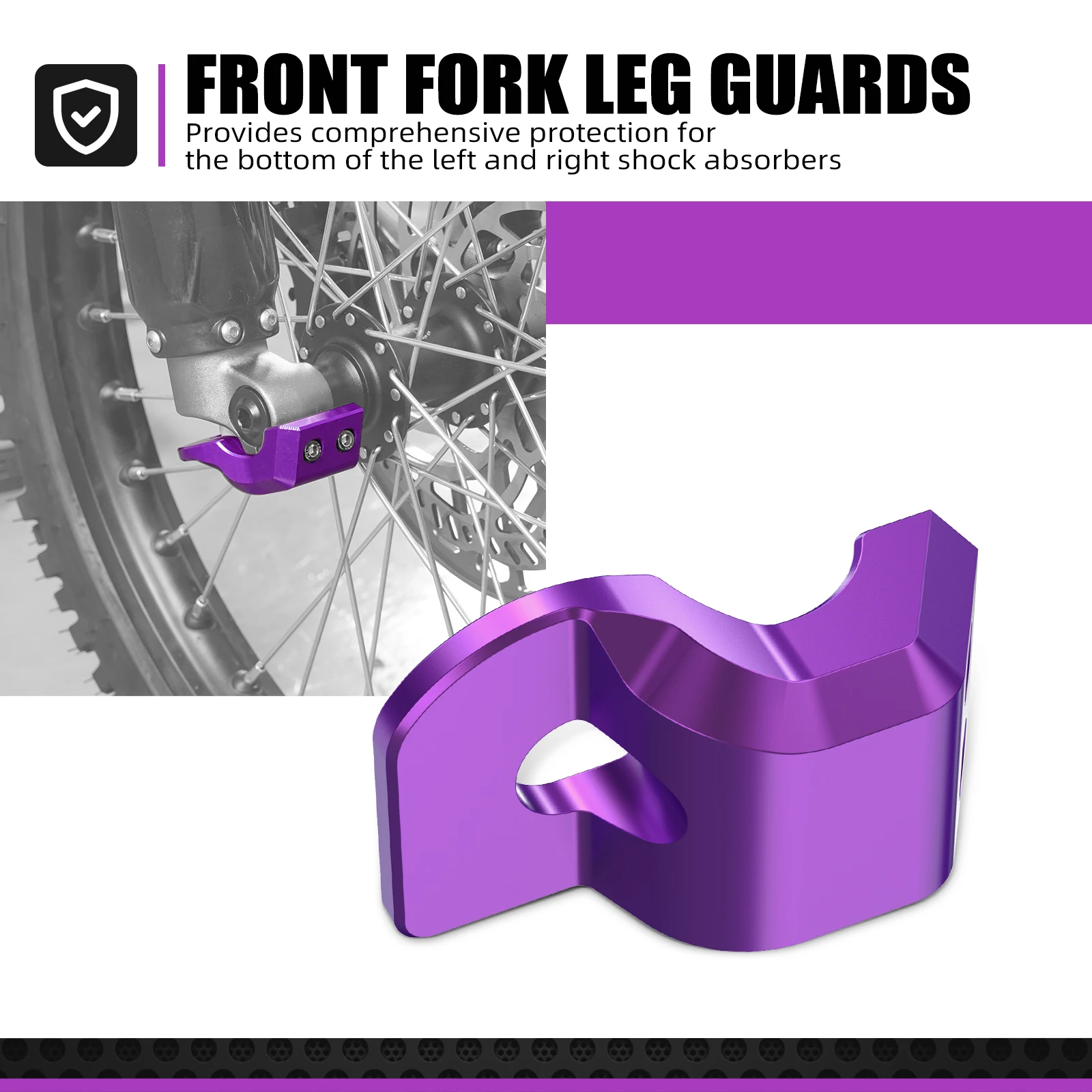 For Surron light bee X Front Brake Disc Guard Fork Leg Guard For SUR-RON light bee S L1E For Segway X160 X260 Electric Dirt Bike